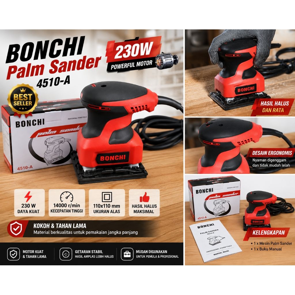 bonchi 4510-A Mesin Amplas Genggam