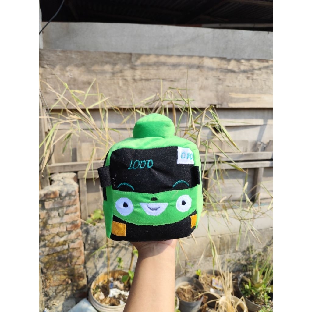 Boneka Bus  Tayo Mini Lembut dan Empuk, Ukuran S, Warna Acak