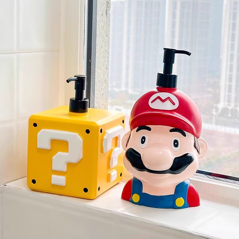 Tempat Sabun / Kotak Sabun / Botol Sabun Unik Mario/ Pump Soap Dispenser / Cute Dispenser Soap / Bot
