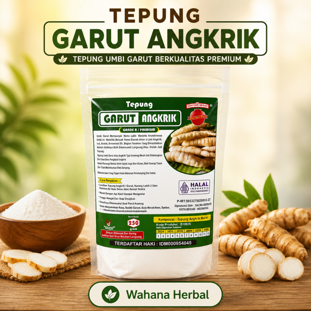Tepung Garut Angkrik Obat Asam Lambung