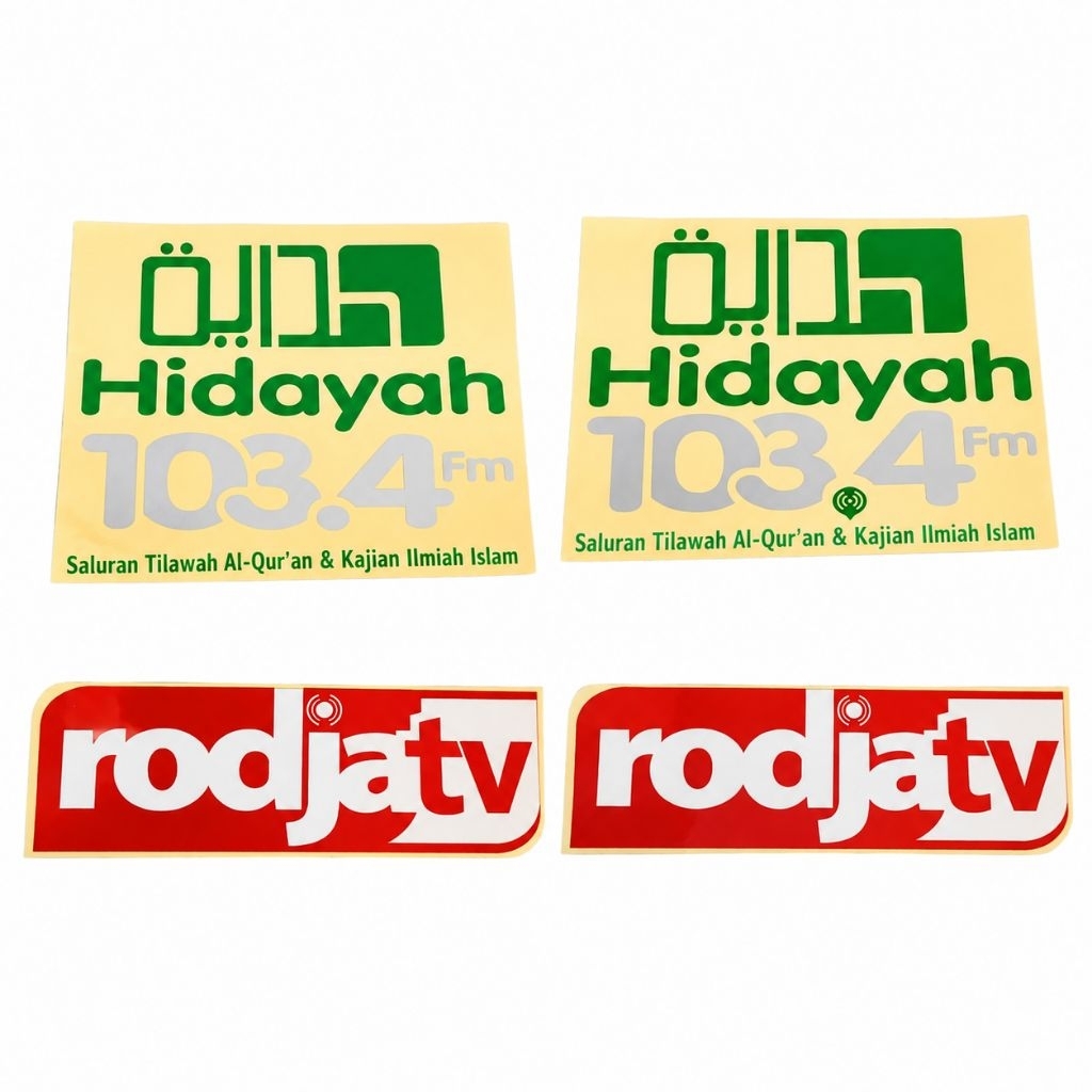 Stiker Sticker Dakwah Sunnah Hidayah FM & Rodja TV