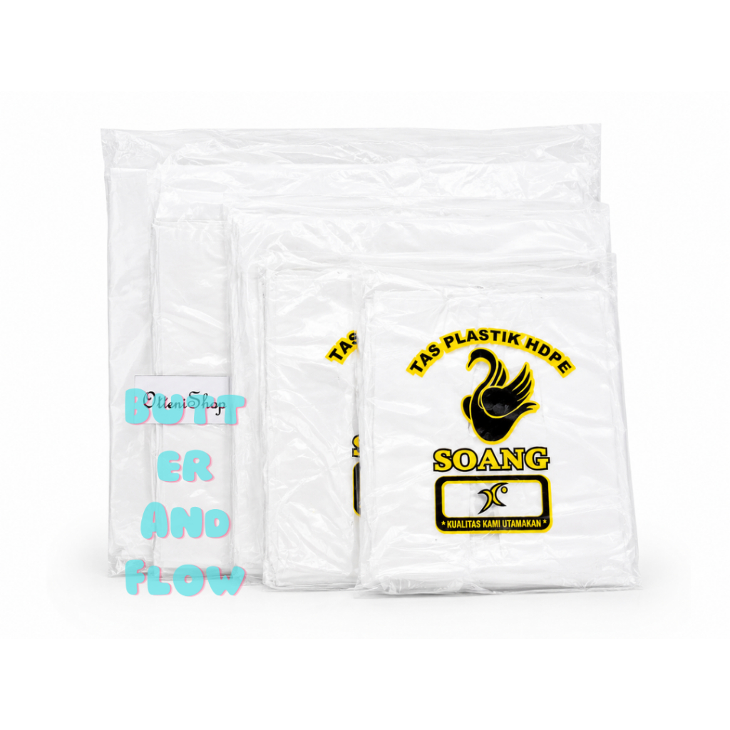 Kantong Plastik Kresek HD Putih Susu Soang 17 24 28 35 40