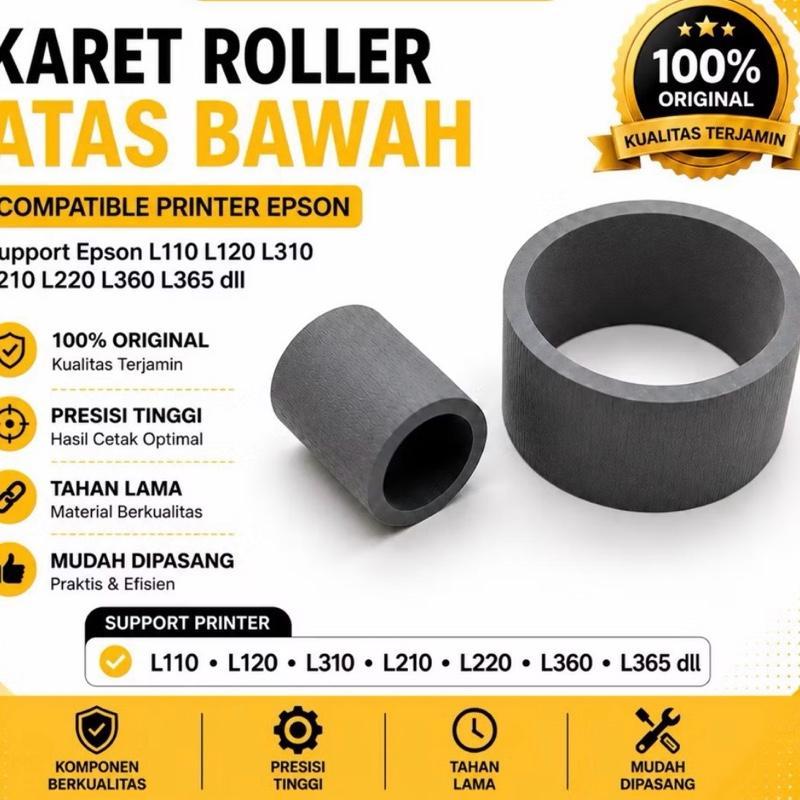 Karet Roller Atas Bawah EPSON   L310 L350 L355 L360 L365 - NEW ORIGINAL