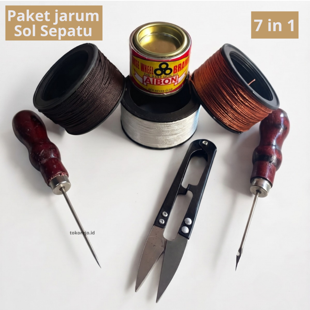 Paket Alat Sol Sepatu Hemat - Alat Jahit Sepatu & Sandal C