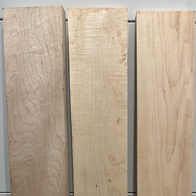 kayu hard maple 2,5 x 11 x 90 cm bahan stik billiard, drum, neck gitar, popor, kerajinan, custom, dl