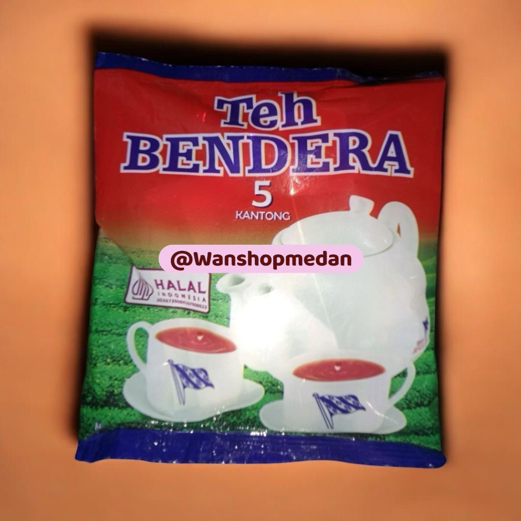 Teh bendera celup, teh sachet, 6 sachet isi 5 kantong celup, teh bendera Celup