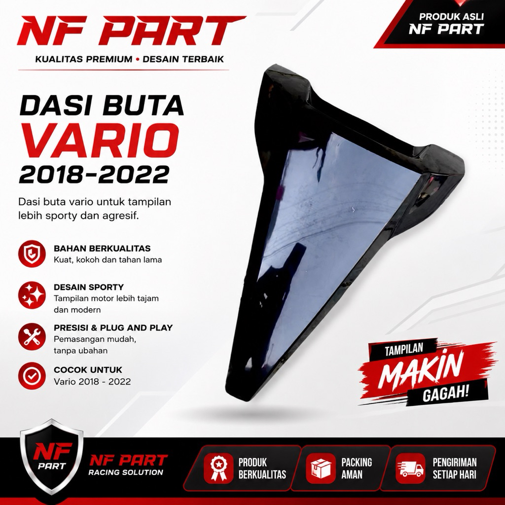 NF PART - dasi buta vario 125 150 PANEL DASI BUTA VARIO 125/150 TANPA DUDUKAN PLAT TAHUN 2018-2022 d