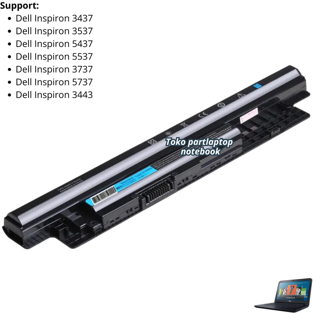 Baterai Dell Inspiron 5421, Baterai Dell Inspiron 5437, Baterai Dell Inspiron 5537, Baterai Dell Ins