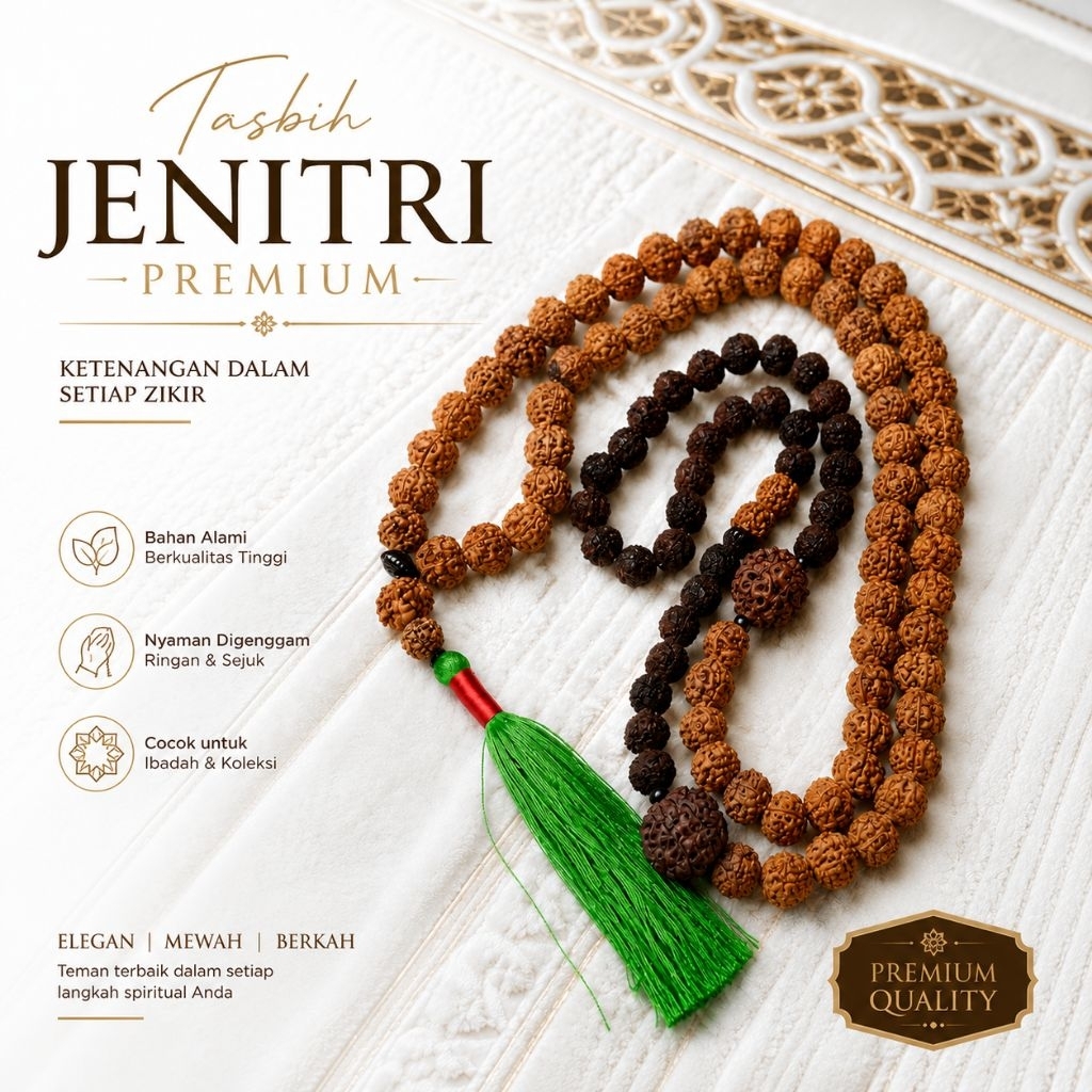 tasbih Jenitri 100 biji jumbo