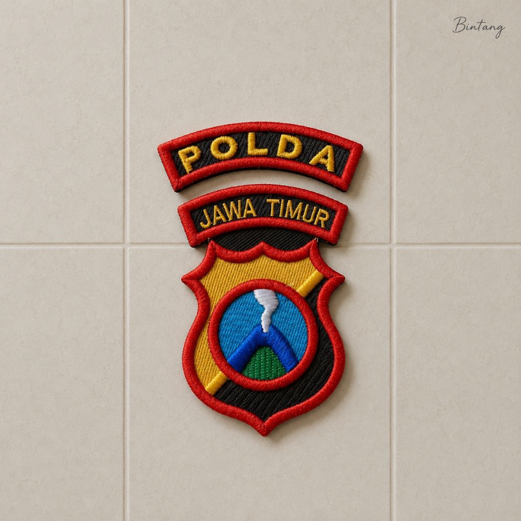 BORDIR LOGO TIMBUL POLDA JATIM
