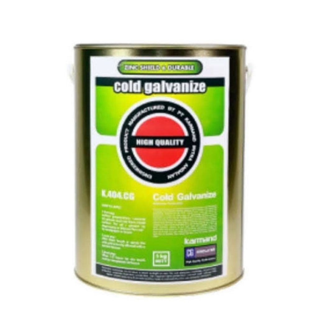Cat Cold Galvanize Karmand 5 KG-Cat Silver Zinc 95% anti karat-cat kayu besi / cold galvanis K404 CG
