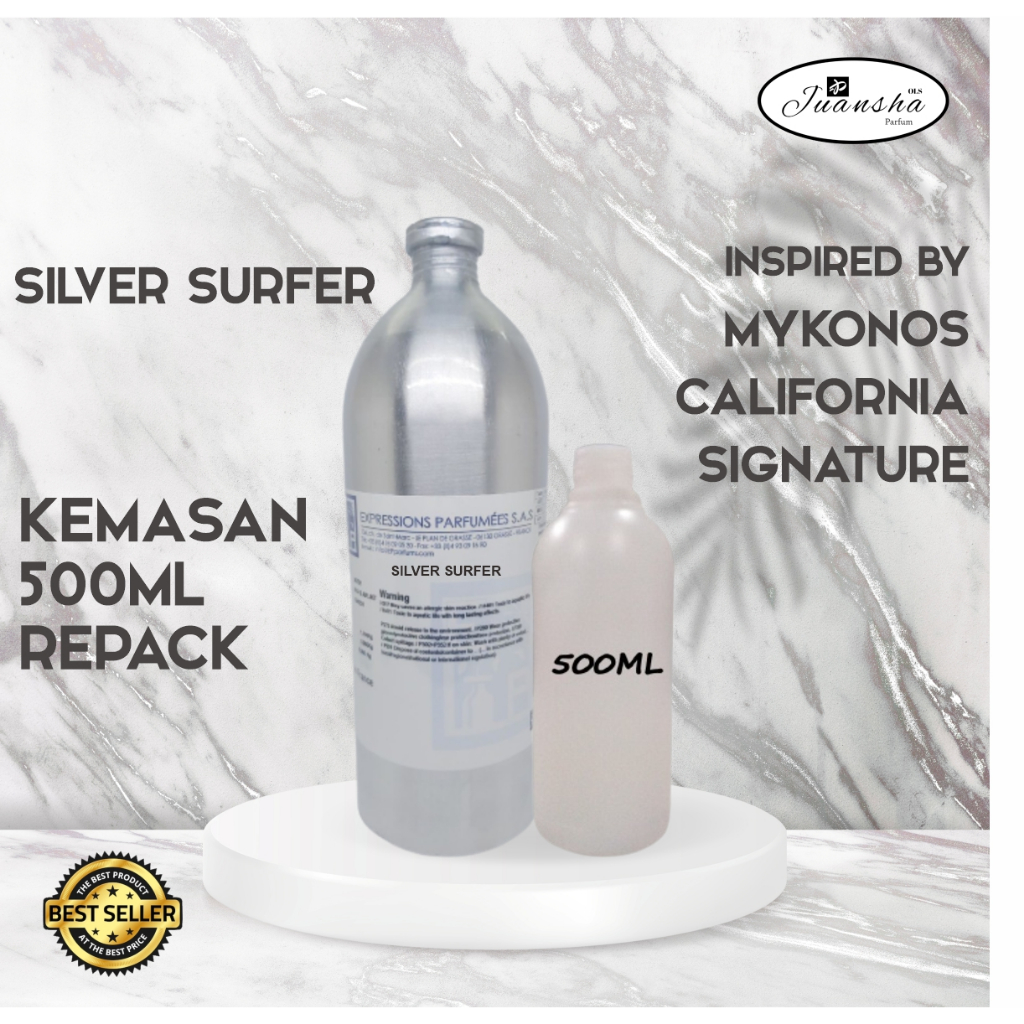 BIBIT PARFUM MURNI SILVER SURFER | EP 500ML REPACK