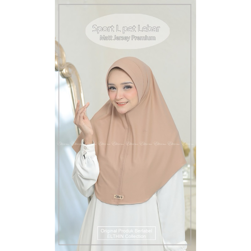 hijab eltin sport pet tebal L