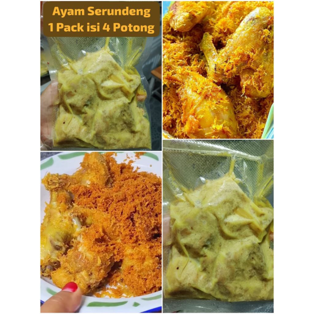 Ayam Rempah Serundeng | Ayam serundeng isi 4 | Ayam Ungkep