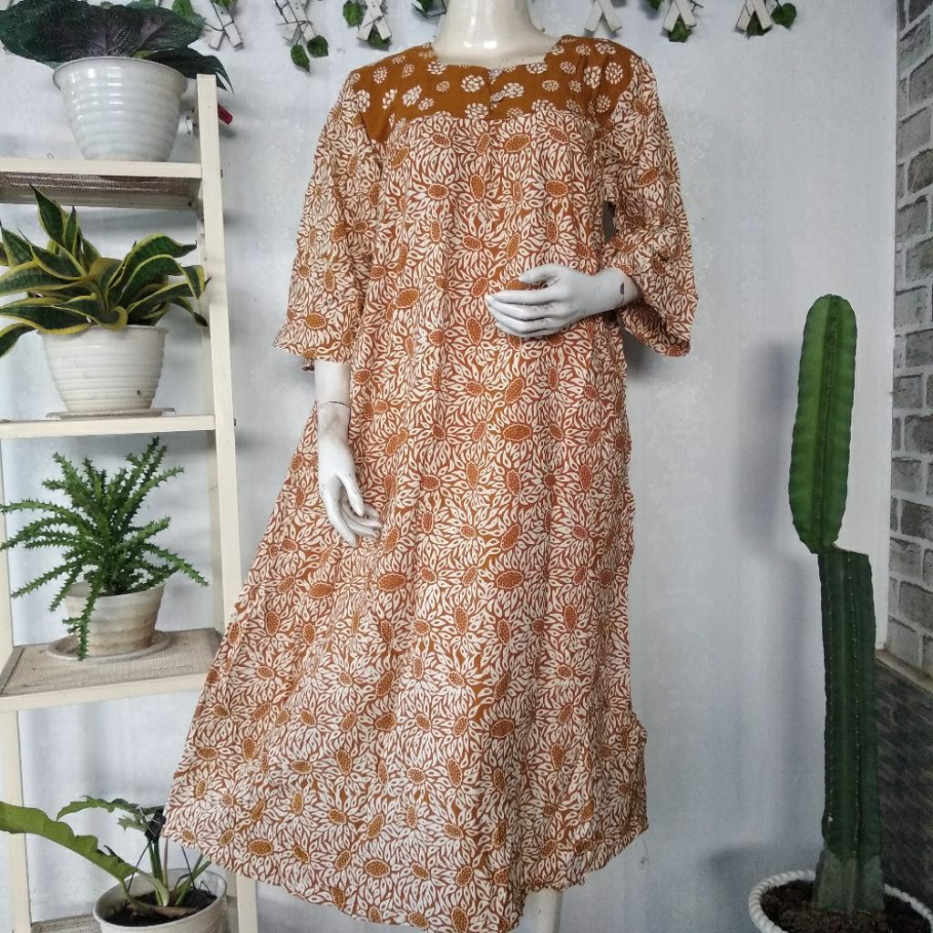 Daster Qonita (Ld110,pb122) Sekdress Aishwa Batik Pekalongan