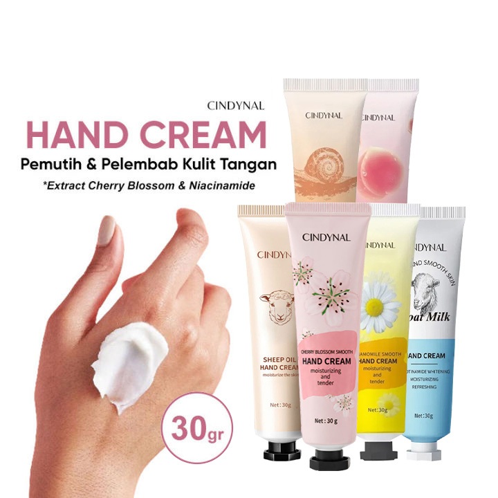 CINDYNAL SHEEP OIL HAND CREAM 30g – Krim Tangan Sheep Oil Melembapkan Kulit Kering & Kasar