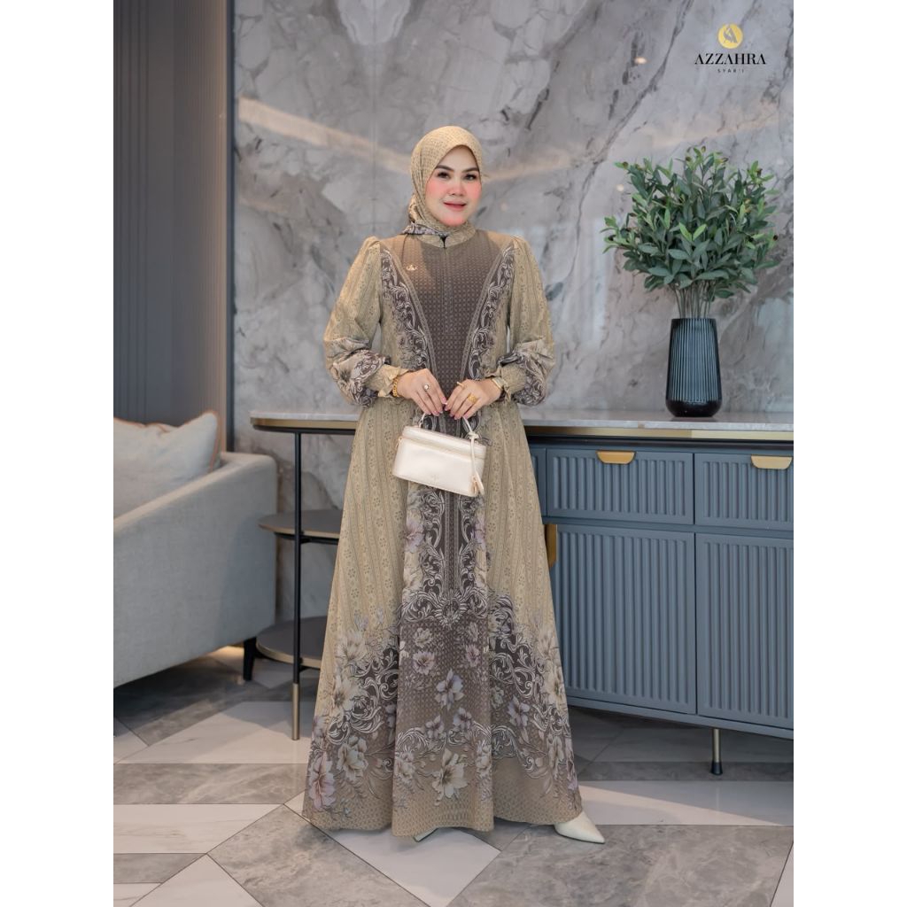 Gamis Syari Terbaru Rani Series By Azzahra Syari / Gamis Syari Mewah / Gamis Syari Premium