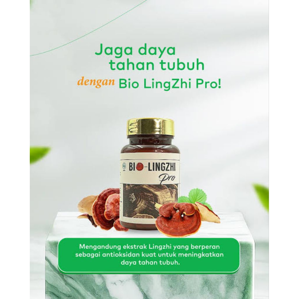 Bio Lingzhi Pro Suplemen Multivitamin 60kapsul Bio Lingzhi Mujarab