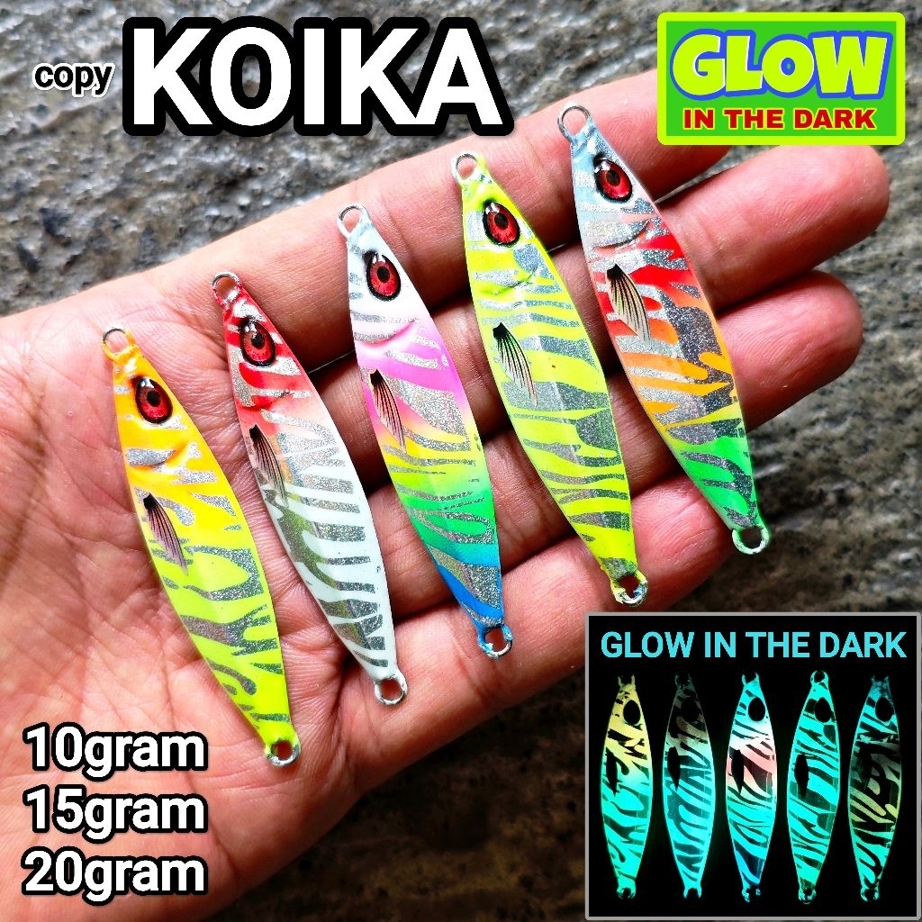 MICRO JIG copy KOIKA GID GLOW IN THE DARK 10gram 15gram 20gram