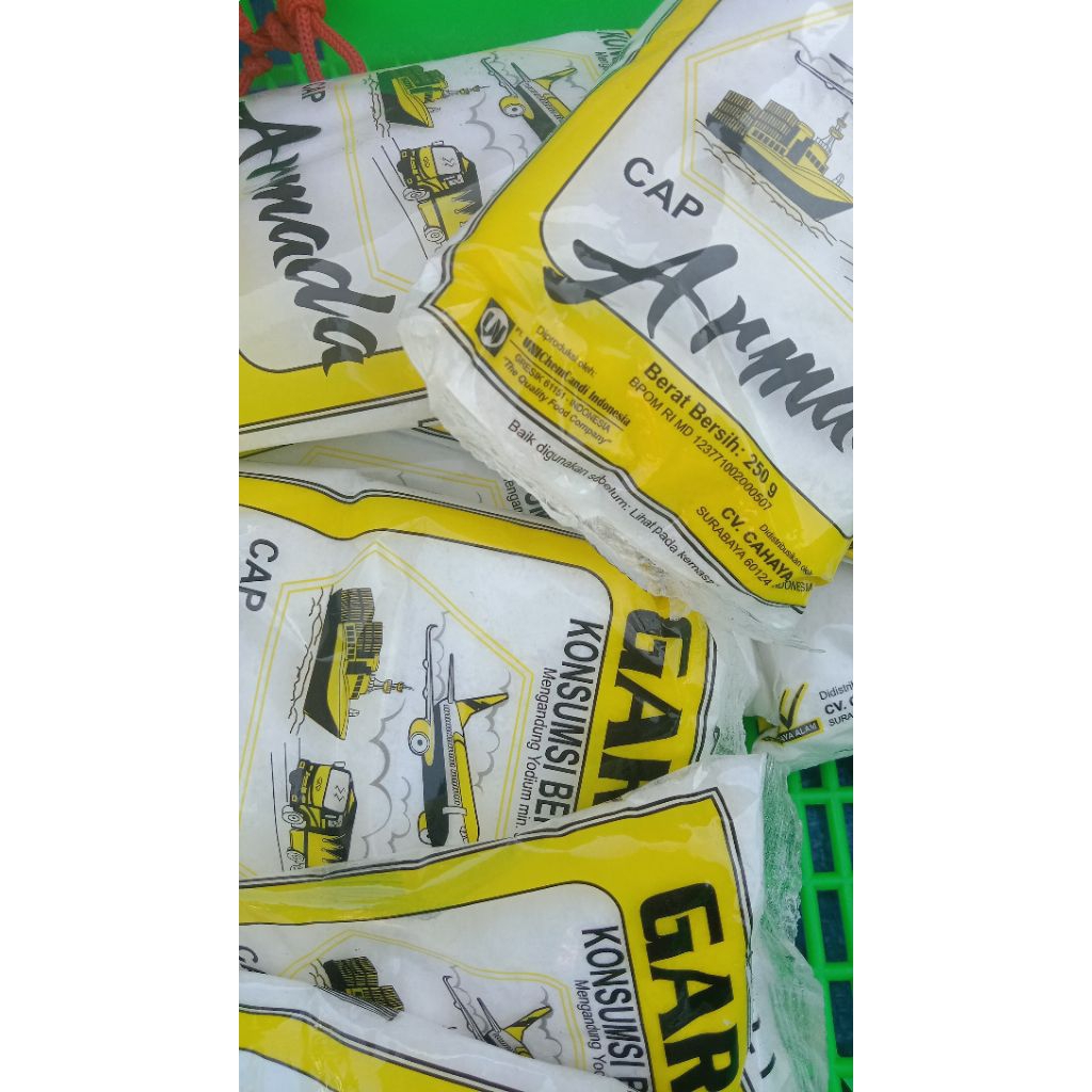 garam armada 250 grm / garam halus berkualitas/garam dapur /garam halus beryodium
