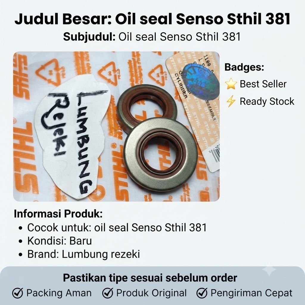 oil seal Senso ms 381 /038 sthil