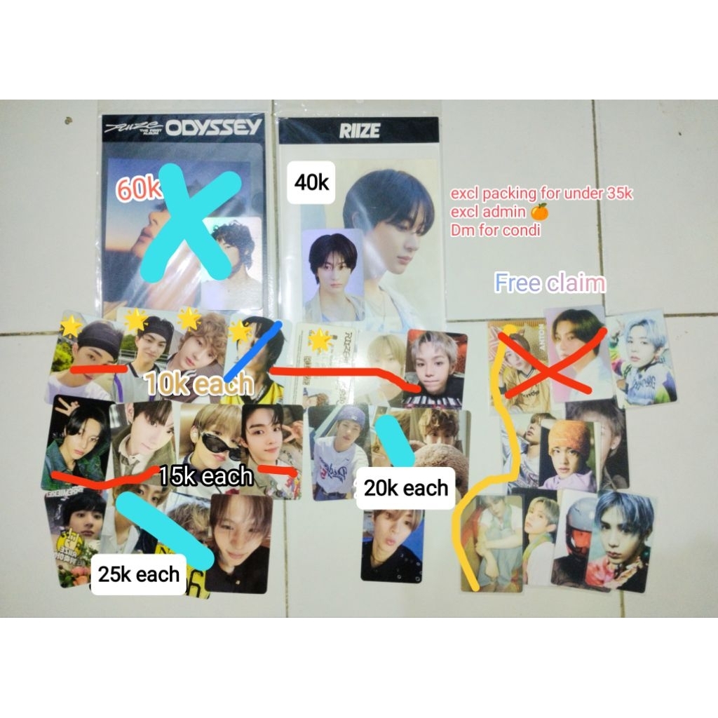Clearance photocard riize