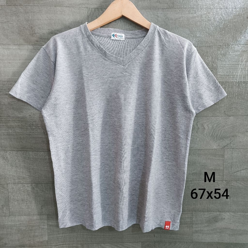 Kaos T-Shirt Kaepa V Basic Grey