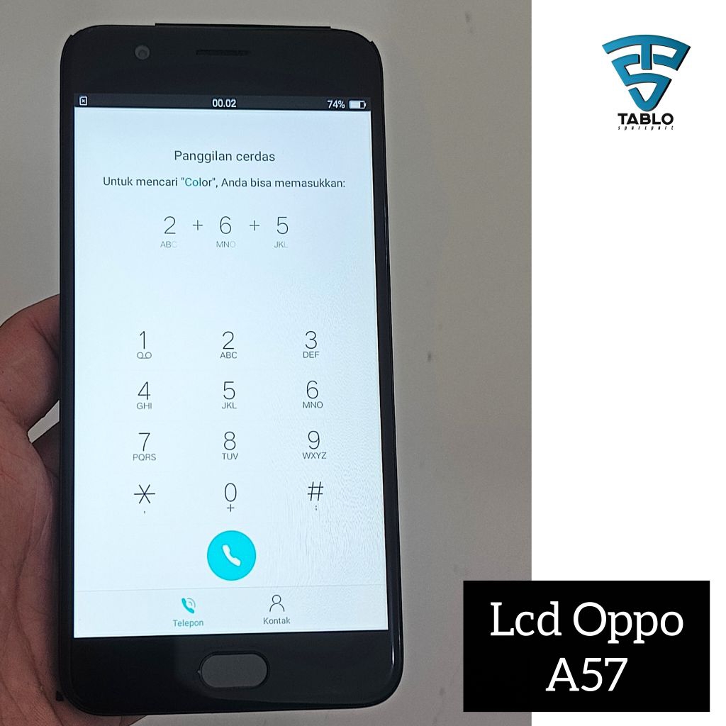 LCD touchscreen Frame Oppo a57 ori Copotan hp