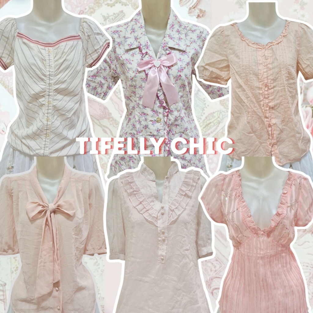 pink red babydoll patchwork milkmaid lace sawako shoujo bow ribbon kawaii japan fairycore coquette c