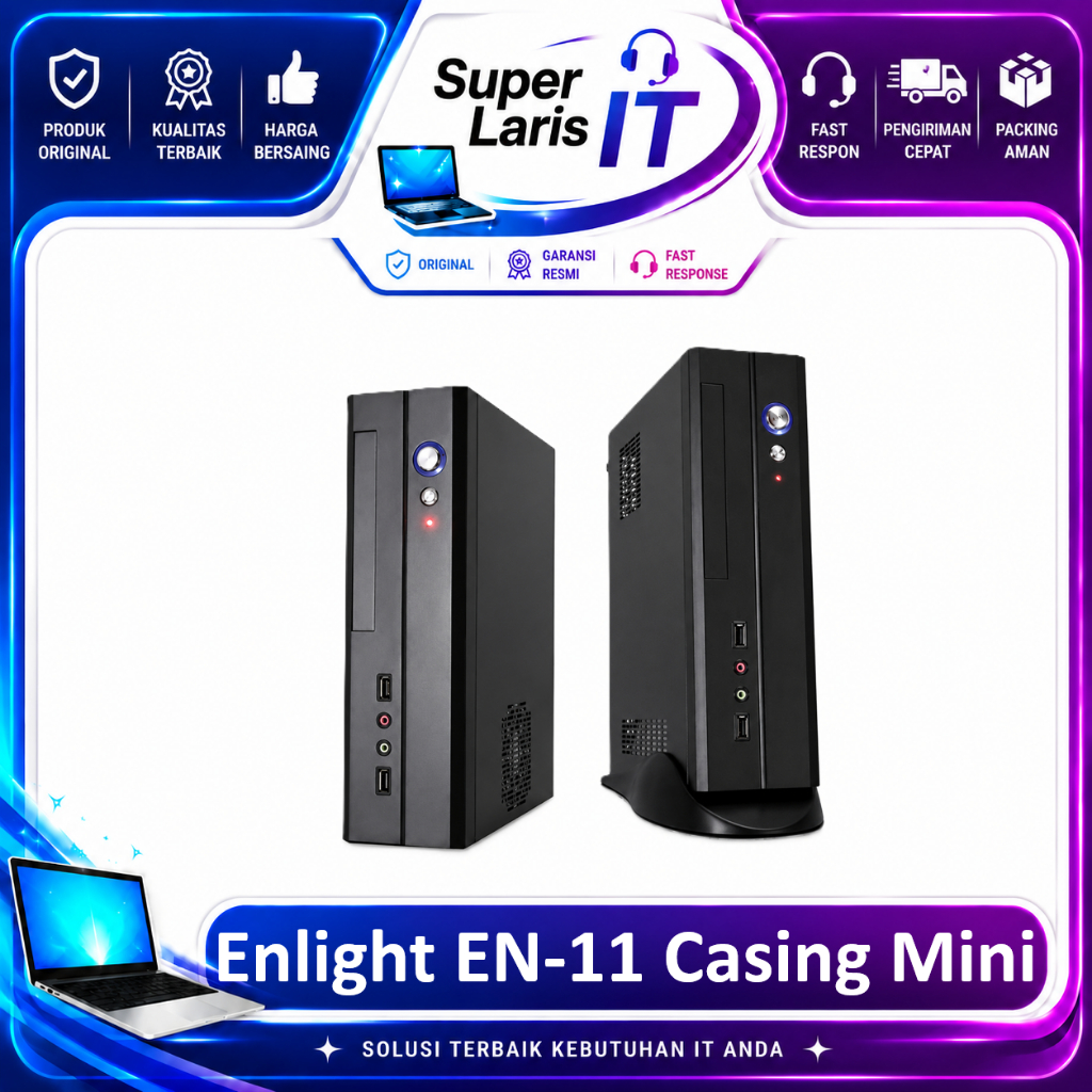 Enlight EN-11 Casing Mini ITX Slim Desktop PC Case Original