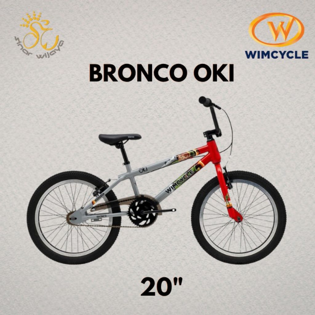Wimcycle Sepeda BMX Bronco Oki 20"