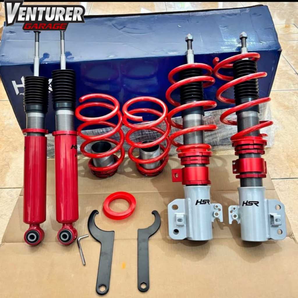 Paket Shockbreaker Adjustable Coilover Depan Blakang Calya Sigra HSR Original