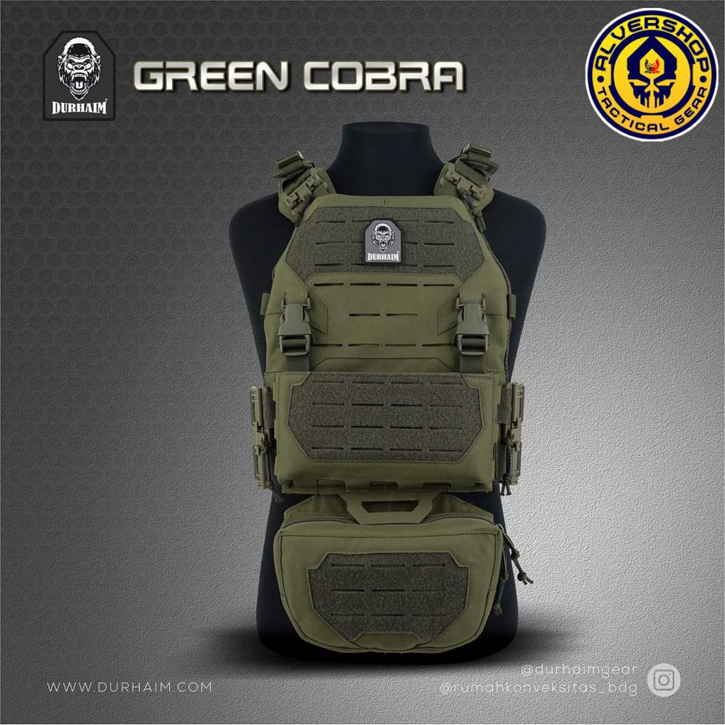 Rompi Bodyvest Tactical Greencobra Green Cobra Durhaim AlverShop_TGkn