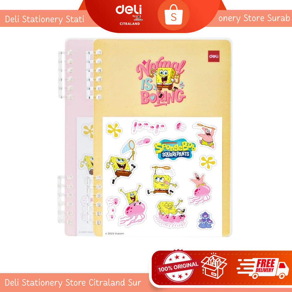 Deli Loose-Leaf Notebook A5 EN210 – Buku Catatan A5 50 Lembar Refill Loose Leaf untuk Binder Ring