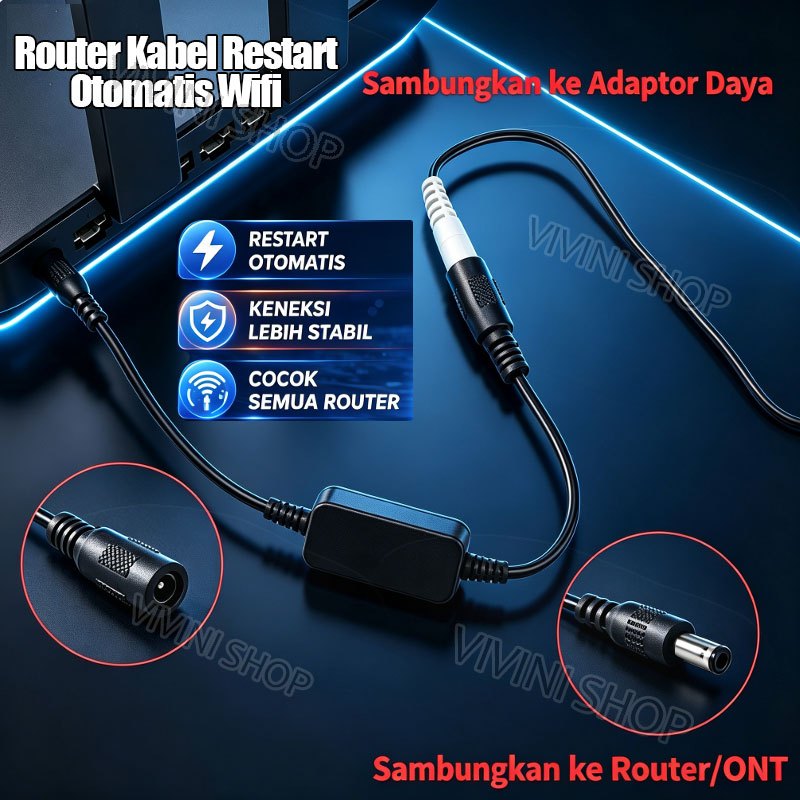 Router Kabel Restart Otomatis Wifi 24-Hour Router Wifi Kabel Penguat Singal Wifi Ruter Wifi Jarak Ja