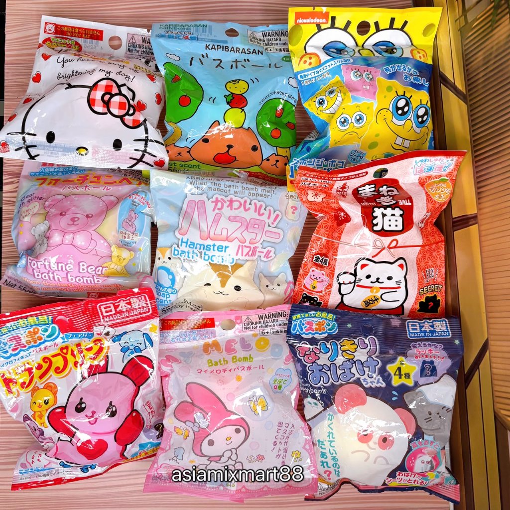 Bathbomb Anak Bath Bomb Sanrio Bath Bomb Disney Bath Bomb Daiso Bath Bomb Lucu Original Jepang