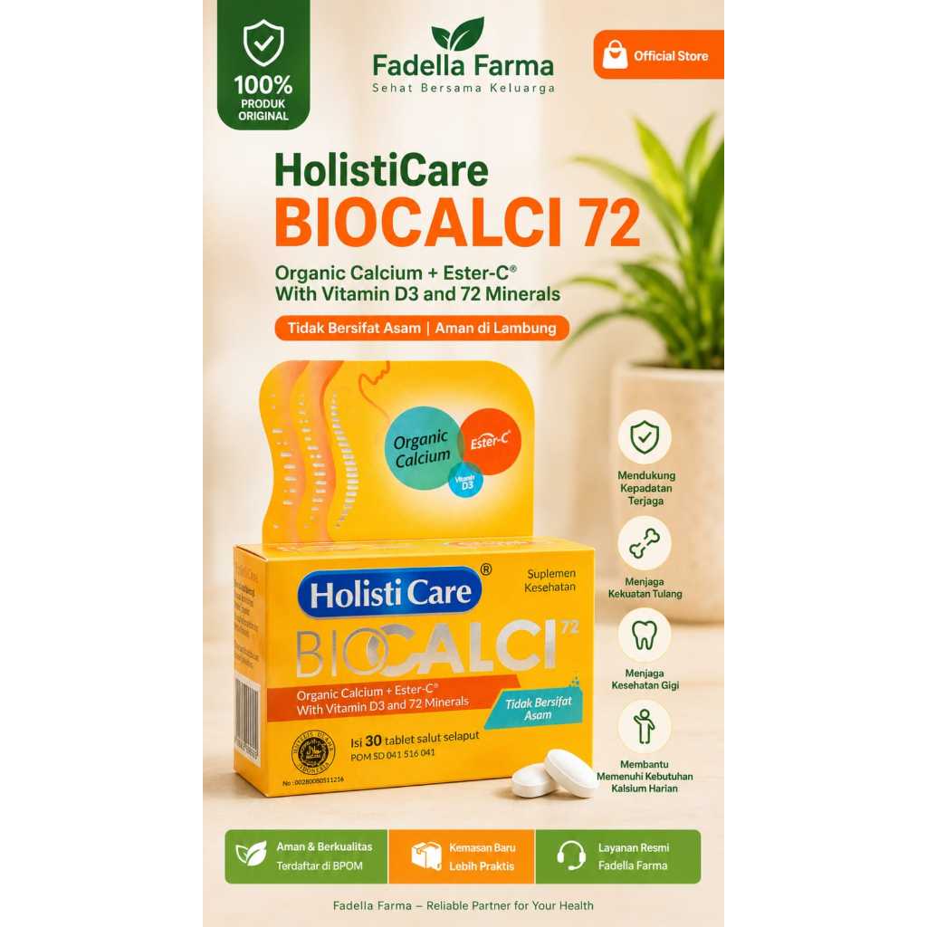 BioCalci 72 Vitamin Tulang 30 Tablet