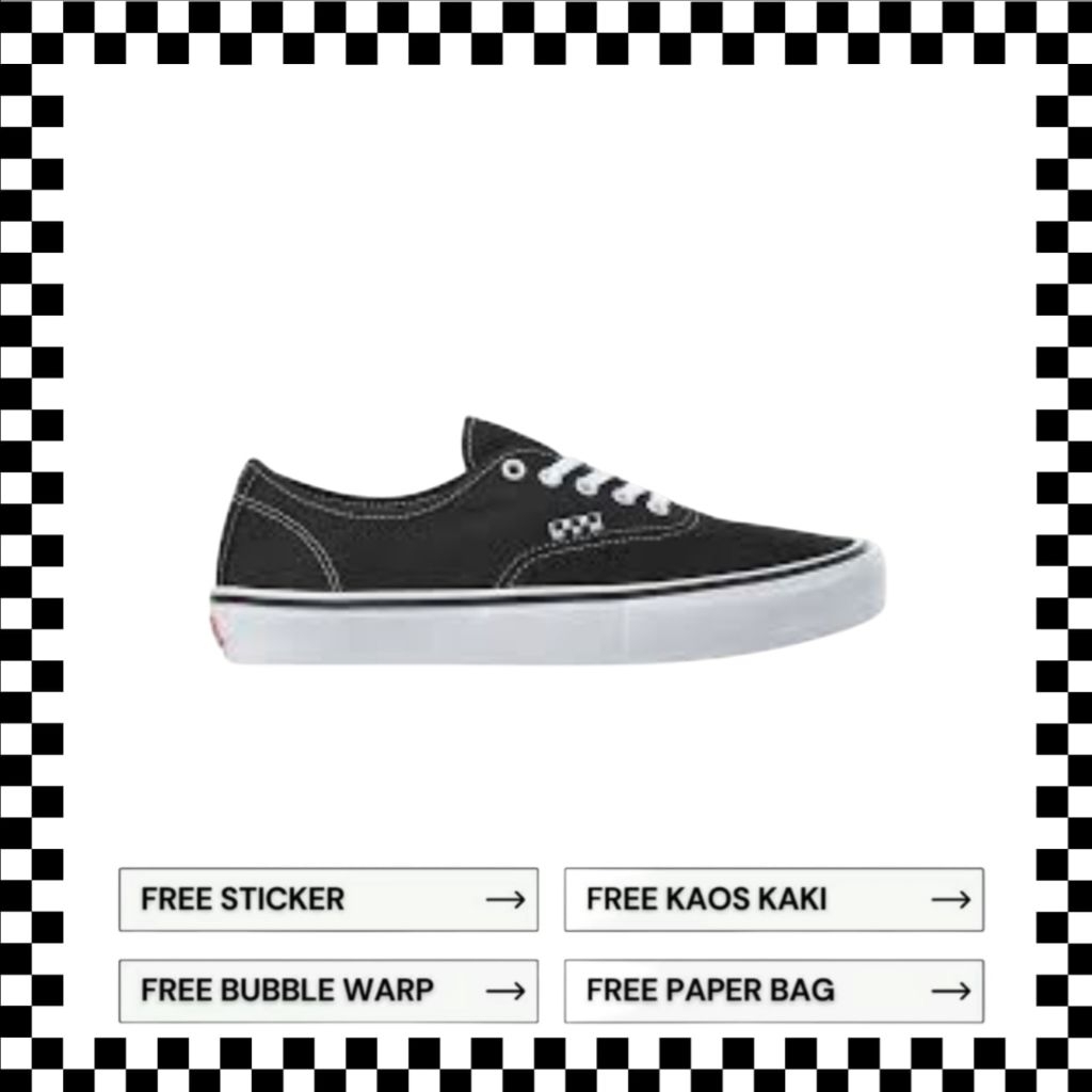 Authentic Pro Skate Black White