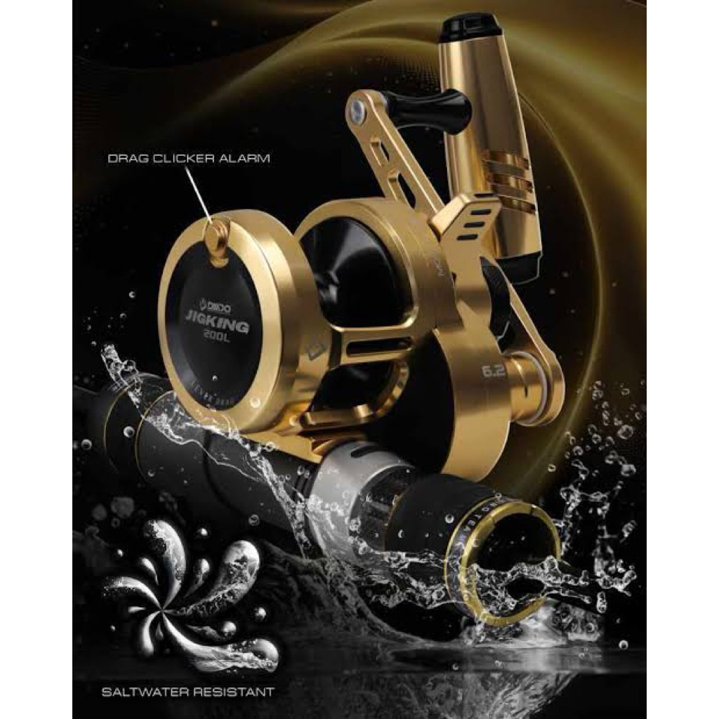 reel daido jigking gold - overhead reel handle kiri
