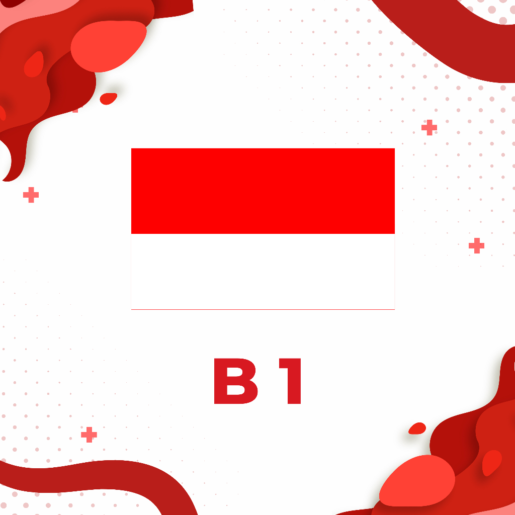 Stiker Pipi Merah Putih - Stiker Bendera Merah Putih Pipi