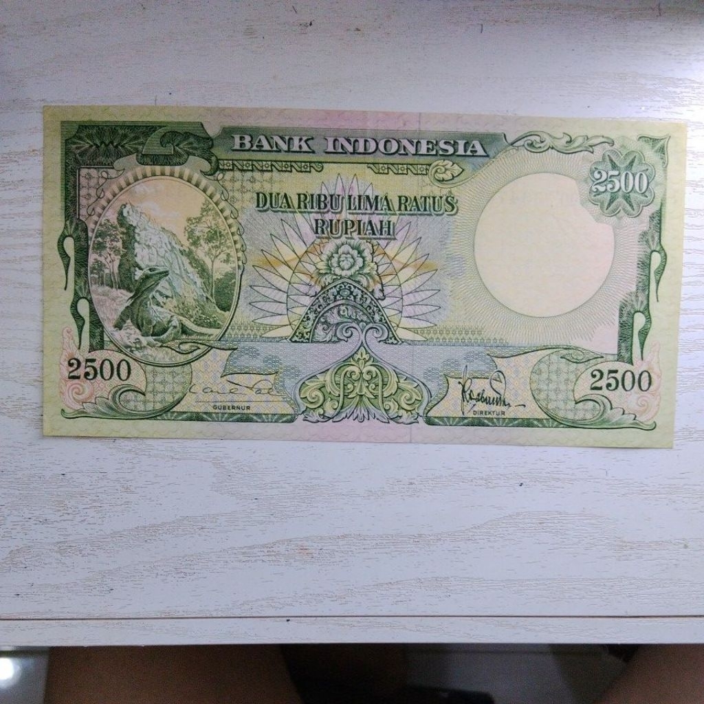 Uang Kertas Indonesia Kuno 2500,-thn 1957