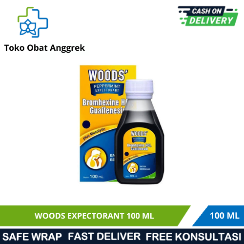 WOODS EXPECTORANT 100 ML/OBAT BATUK BERDAHAK/OBAT BATUK DEWASA/OBAT BATUK PENGENCER DAHAK