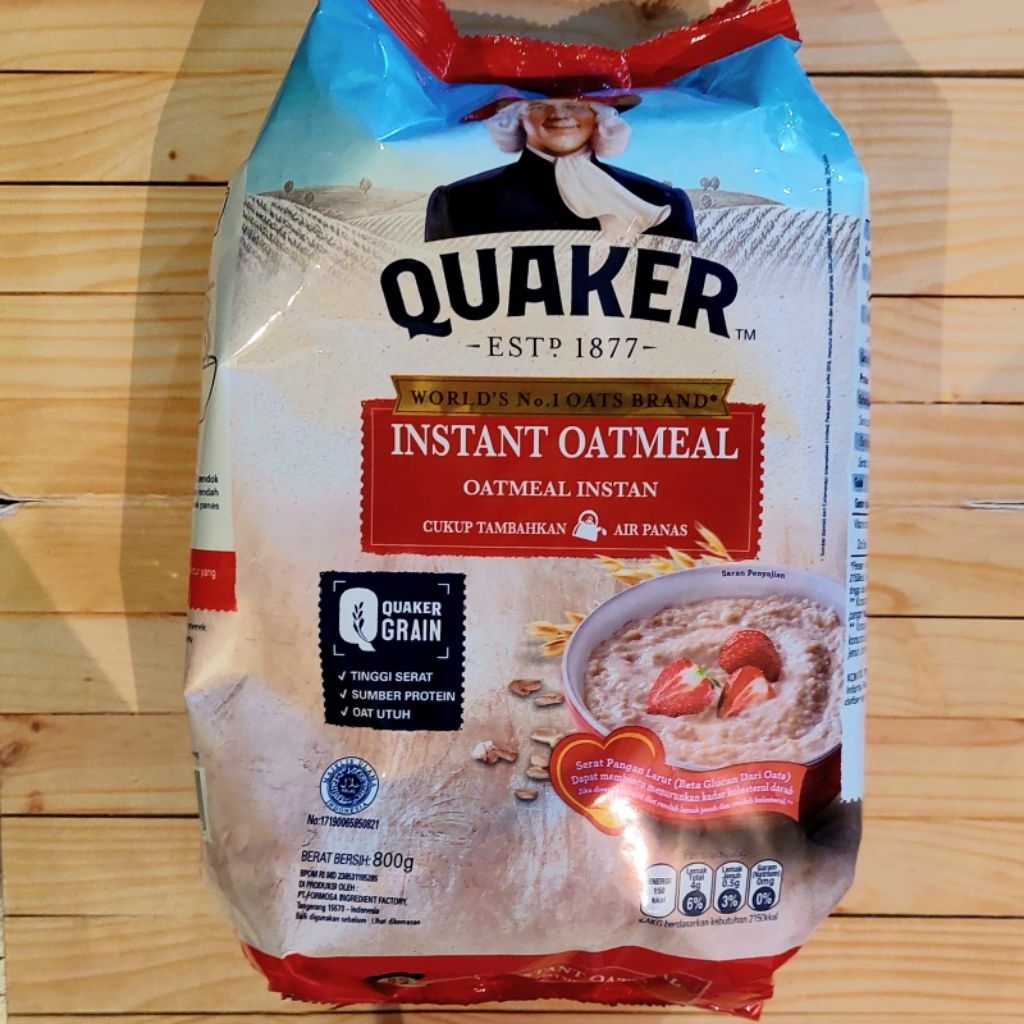 Quaker Oatmeal Instant [TANPA Mangkok] 800gram