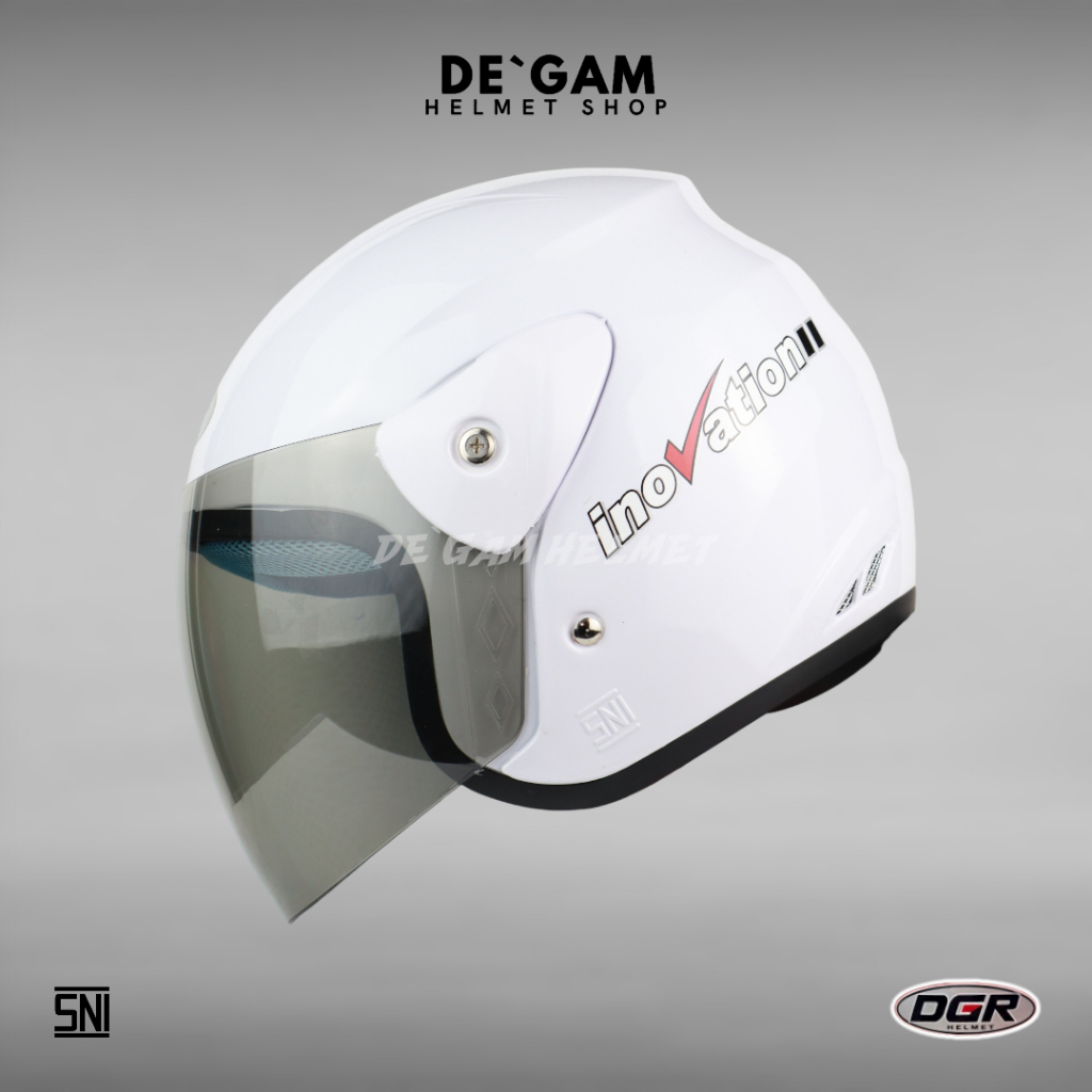 DGR Inovation Solid - White - Helm Half Face