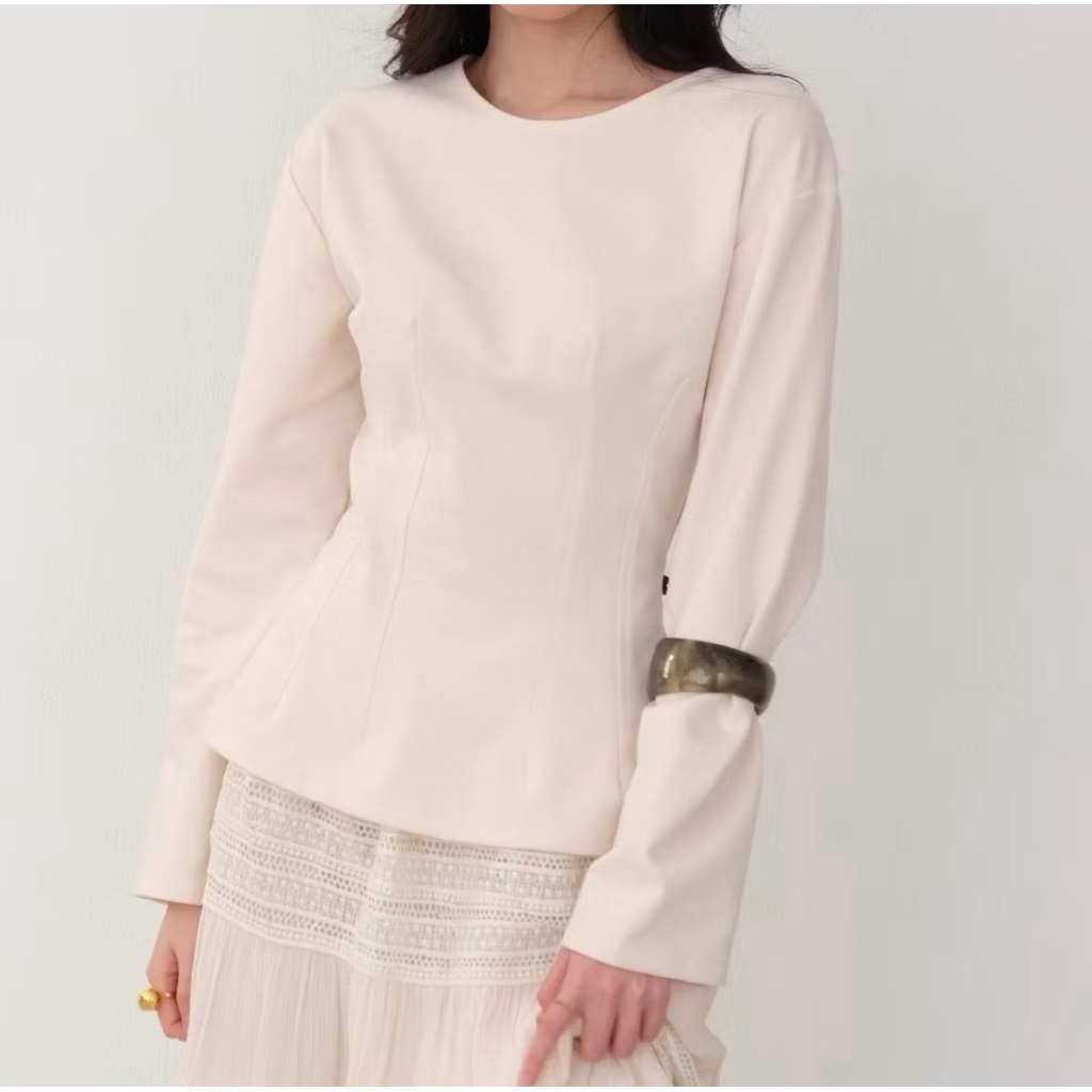 CLARYN LUCY TOP CREAM LONG SIZE L