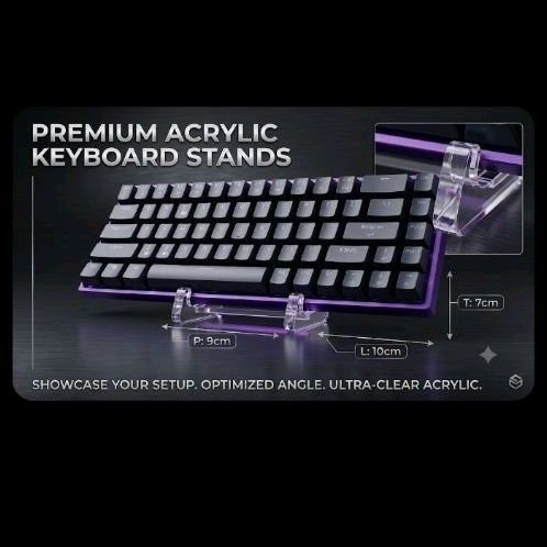 Stand Keyboard pc minimalis akrilik
