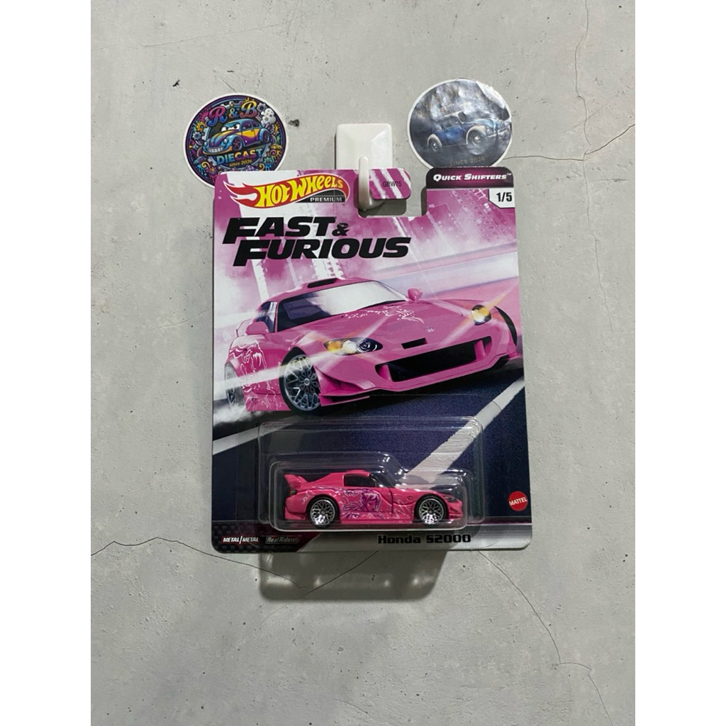 HOTWHEELS PREMIUM FAST AND FURIOUS HONDA S2000 SUKI + PROTECKTOR