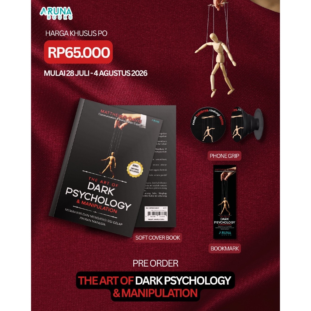 Buku The Art Of Dark Psychology & Manipulation - Matthew P Davis - Aruna Books ( 28 Jul )
