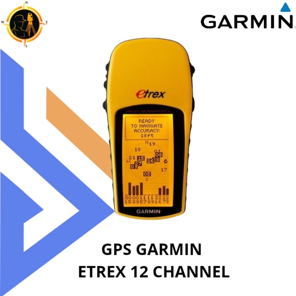 GPS GARMIN ETREX 12 CHANNEL BEKAS BATANGAN  Kondisi normal