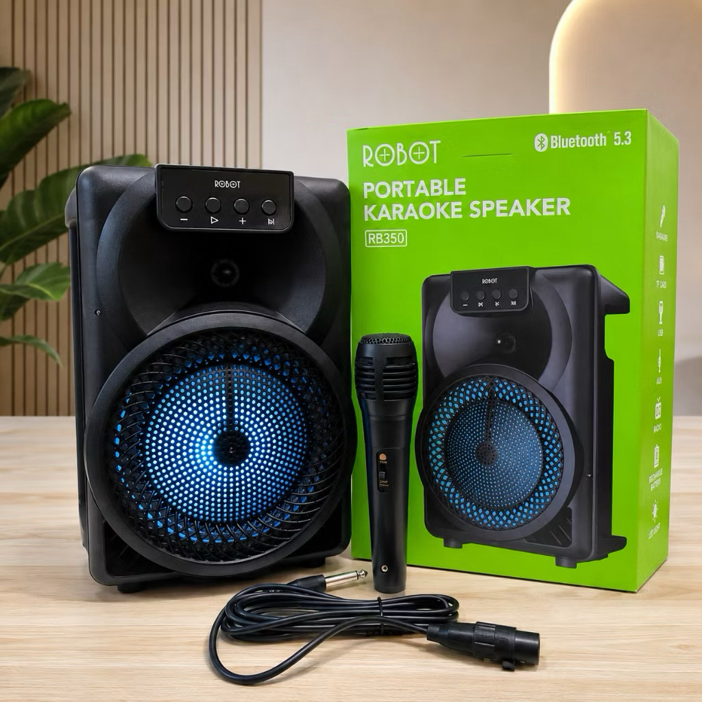 ROBOT RB350 Speaker Bluetooth Karaoke With Microphone